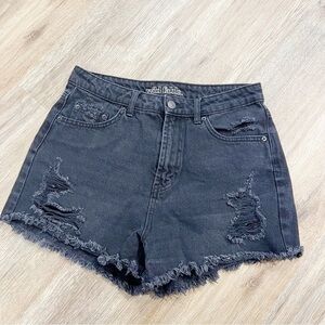 Wild Fable Black Distressed Denim Shorts